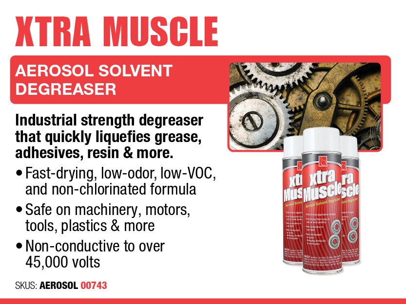 Xtra Muscle - Aerosol Solvent - Industrial Degreasing - Top Rated Industrial Degreasers